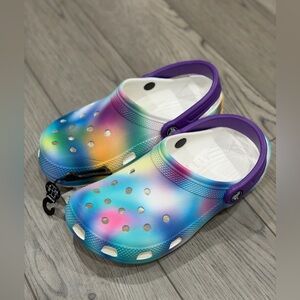 Tie-Dye CROCS New with Tag Size J4 (Women’s 5/6)